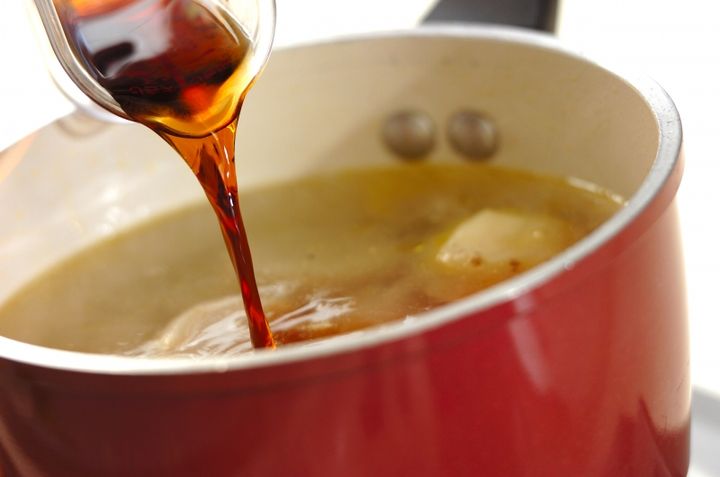 冬瓜と鶏肉の中華風お雑煮の作り方2