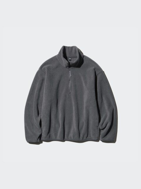ユニクロのフリースハーフジッププルオーバー