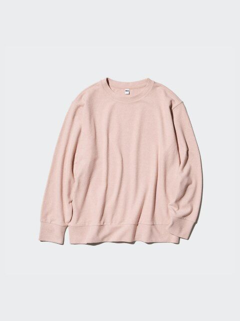 ユニクロのソフトニットフリースクルーネックT