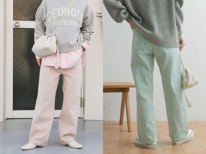 画像: 「製品染めカラーパンツ」各￥9,350【アーバンリサーチ ドアーズ】※2025年1月中旬発売予定 出典：アーバンリサーチ ドアーズ