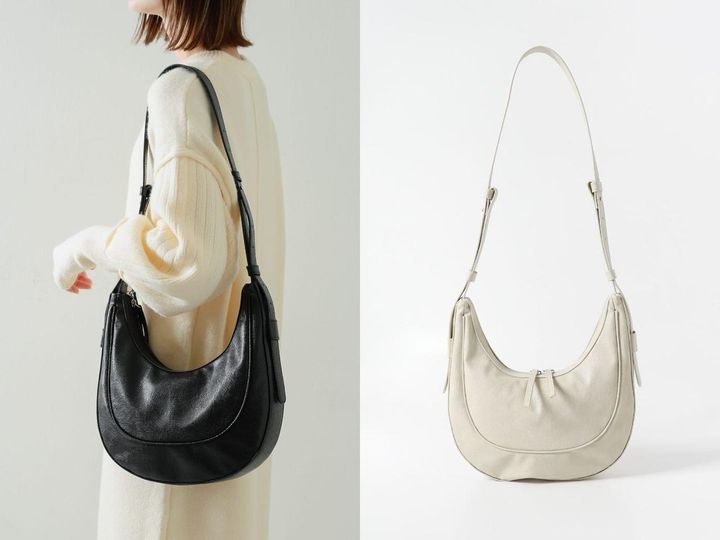 画像: 「ハーフムーンバッグ」各￥6,050【センスオブプレイス バイ アーバンリサーチ】※2025年2月中旬発売予定 出典：センスオブプレイス バイ アーバンリサーチ