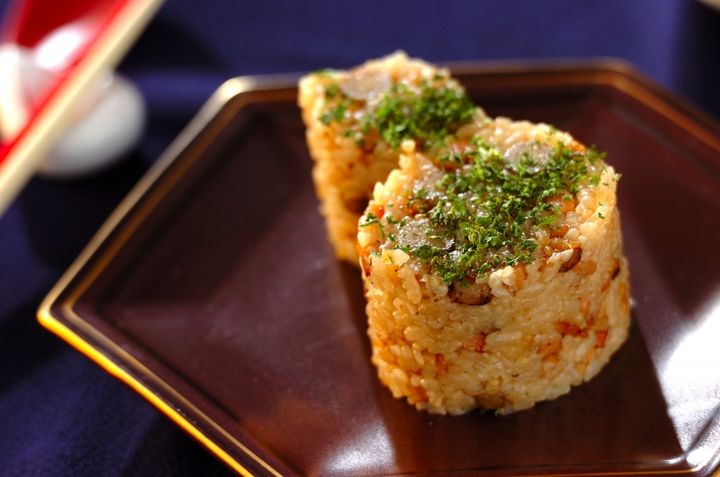 ハムとゴボウのバターライス