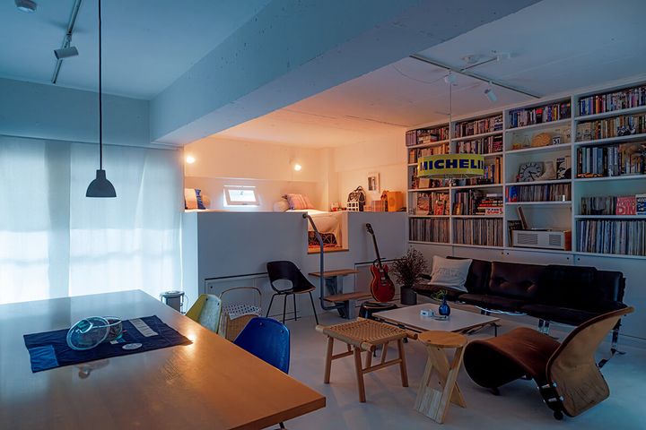 クリエイティブディレクター・渡邊謙治 自宅 リビングダイニング