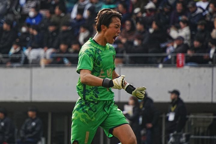 敵将をうならせた黄色の壁、上田西高GK牧野長太朗とDF東風谷崇太がつないだ絆の決勝点
