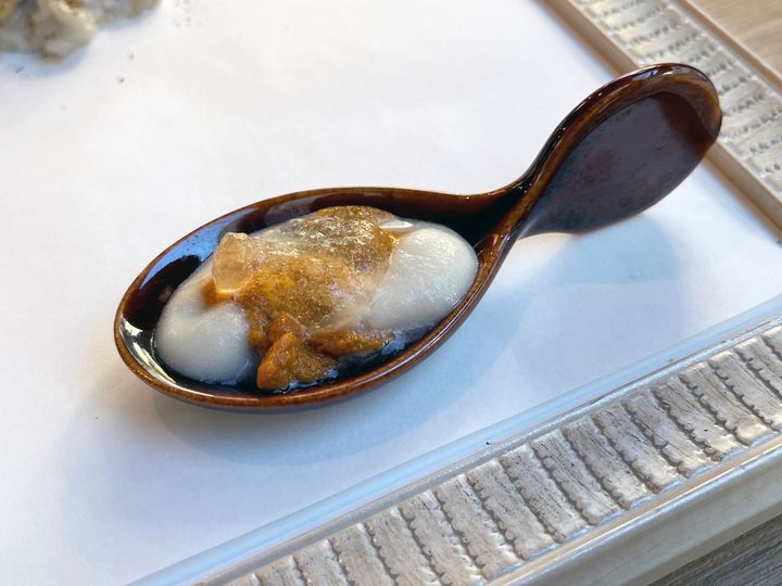 「生雲丹 カリフラワー コンソメジュレ」