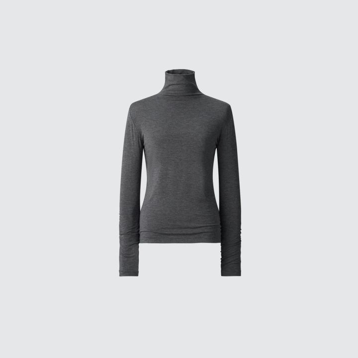 極暖ヒートテックカシミヤブレンドタートルネックT