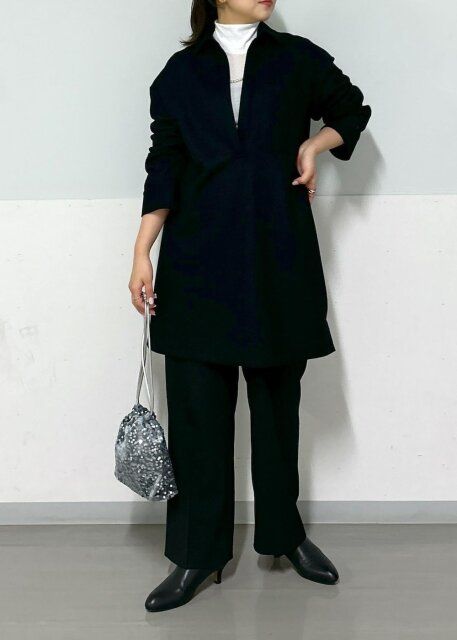 黒ワンピースコーデ5