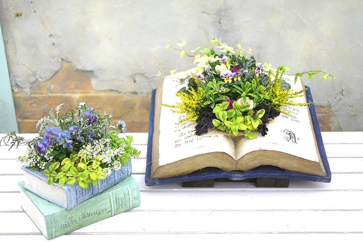 ブック型寄せ植え