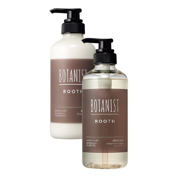 【左】ルース エイジングケア ボタニカル トリートメント ストレート 【右】ルース エイジングケア ボタニカル シャンプー ストレート