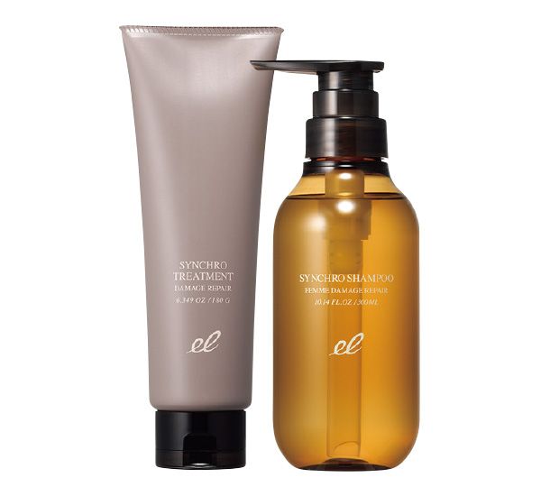 【左】 シンクロトリートメント ダメージリペア 【右】シンクロシャンプー ファム ダメージリペア