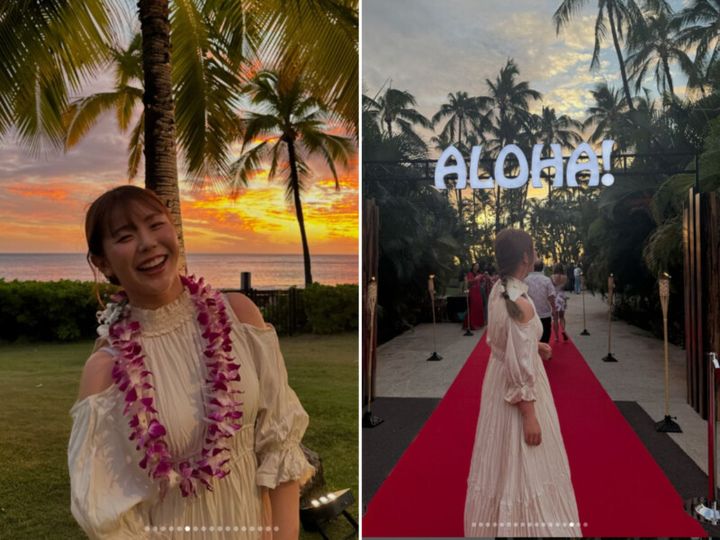 吉田優利、ドレス姿の私服写真を披露！ハワイでの日々を振り返る