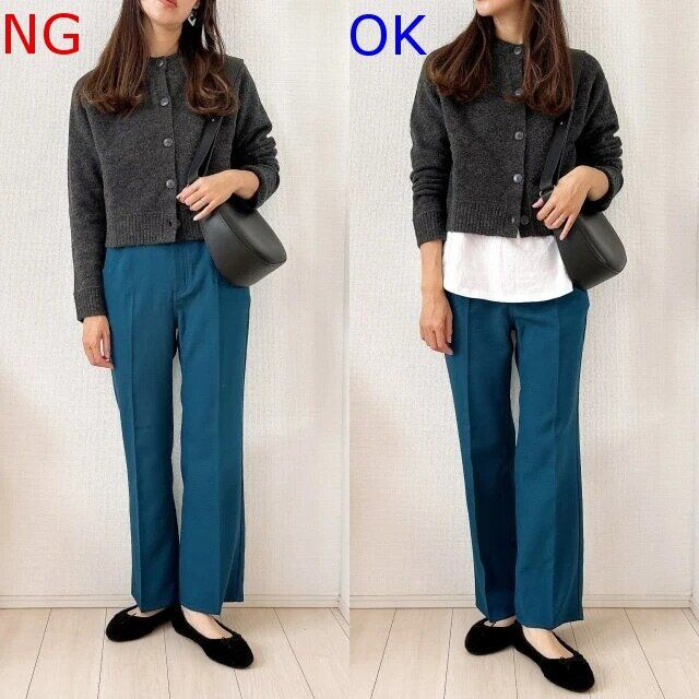 2024大人レディース冬ニットカーディガンNG＆OKコーデ