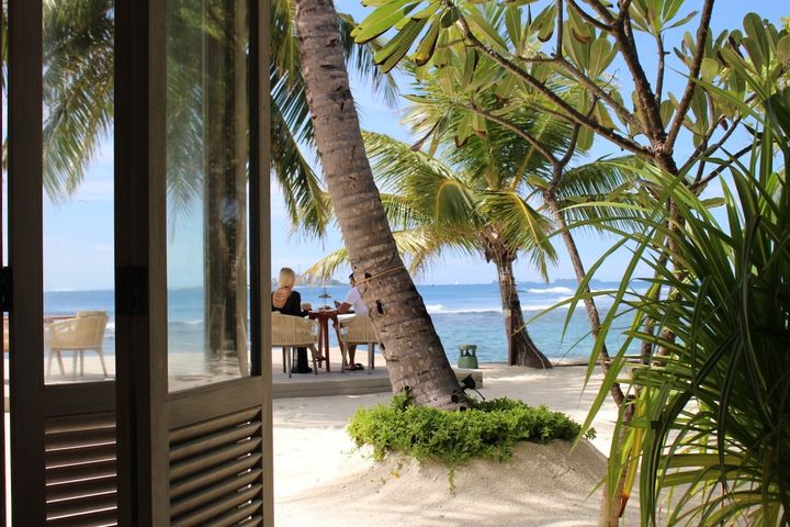 「アナンタラ・ヴェリ」のレストラン「Cumin」からの眺め