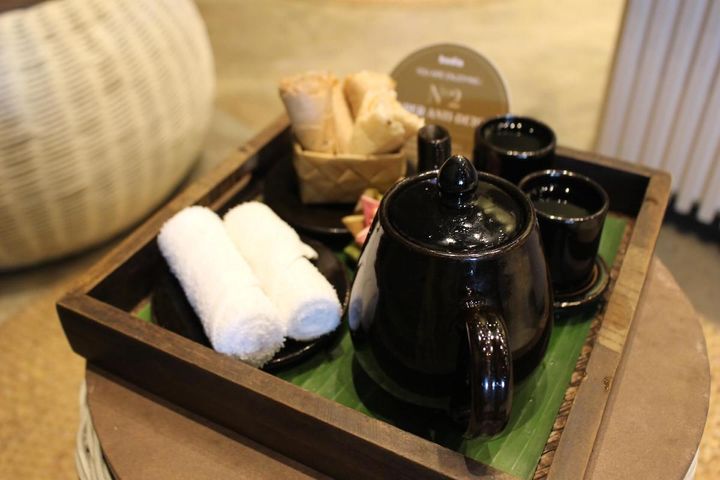 施術前・施術後にそれぞれドリンクの提供も