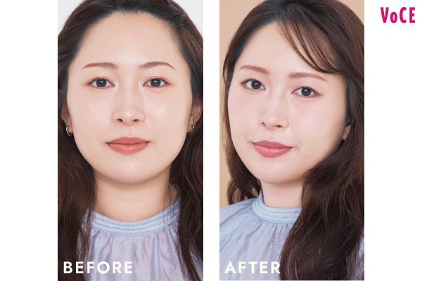 VOCEアンバサダー 李紗さん BEFORE AFTER