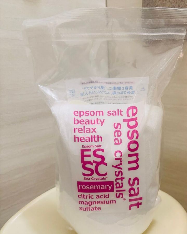 シークリスタルのローズマリーの香りのエプソムソルト