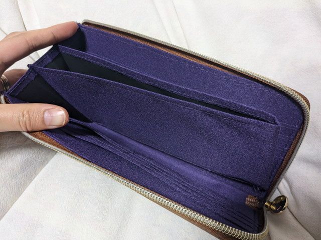 moz 整理上手な牛革長財布