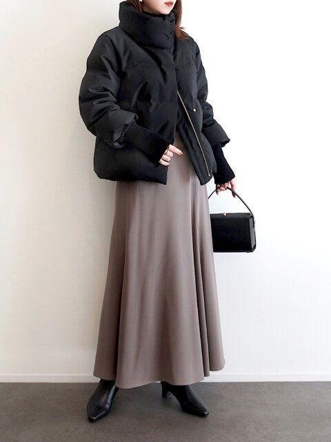 黒アウターコーデ4