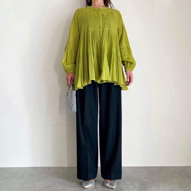 ユニクロ タックワイドパンツ NGコーデ ふんわりトップス