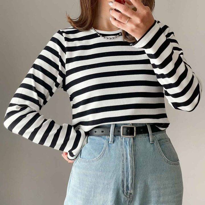 画像: すっきりした着こなしが◎