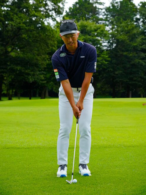 スピンを効かせたアプローチは“ハンドレート”の構えが重要！