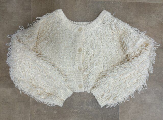 GRL 前後2Wayループニットカーディガン アイボリー