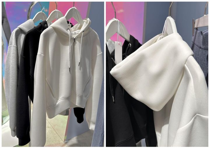 画像: 【GU】ダブルフェイスフルジップパーカQ各¥2,990 www.gu-global.com