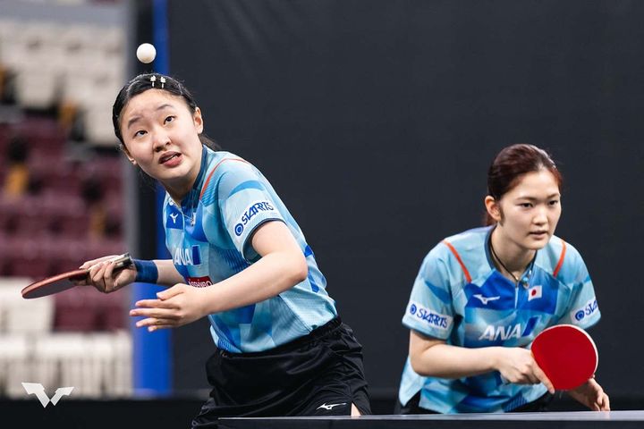 張本美和、木原美悠（C）WTT