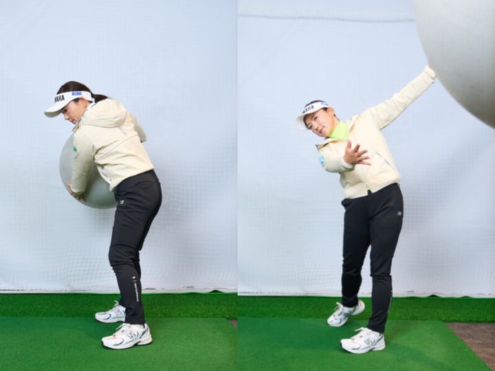 ドライバーは“ボールを投げる”練習で上達できる！有村智恵がレッスン