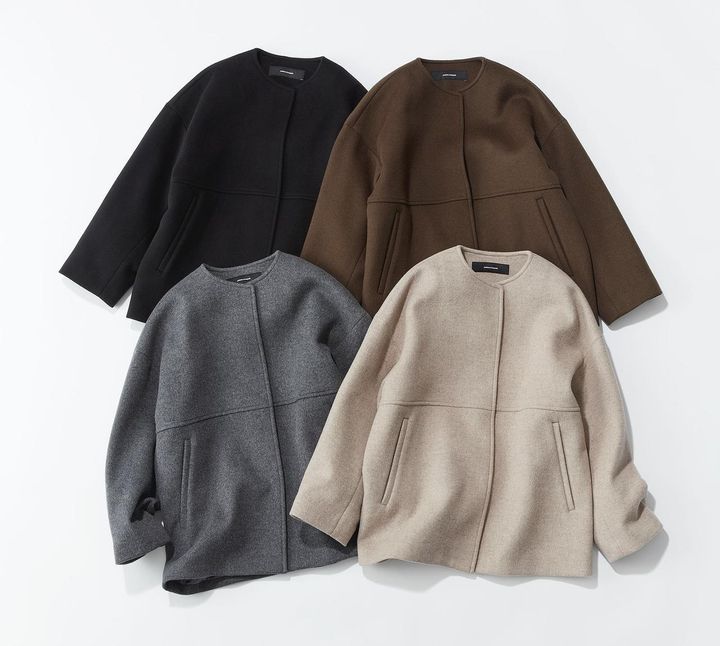 画像: ノーカラーコート￥34,100（JOURNAL STANDARD） baycrews.jp