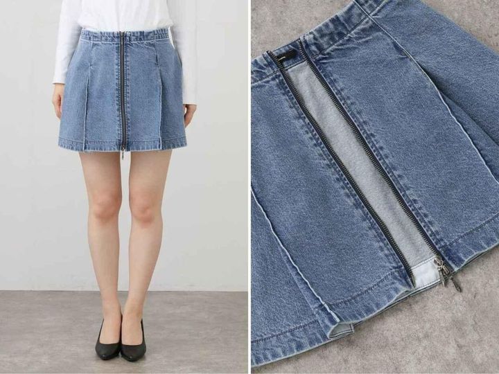 画像: 「デニムレイヤードミニスカート」￥12,100 出典：ジャーナル スタンダード