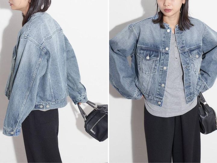 画像: 「クルーネックボクシーデニムジャケット」￥17,600 出典：ジャーナル スタンダード
