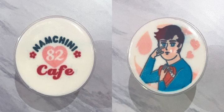 「プリンターラテ」各900円