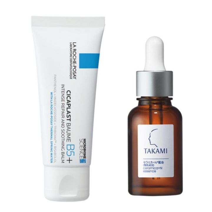 神崎恵さんのゆらぎ肌対策コスメ タカミエッセンスセラミカ、ラロッシュポゼ