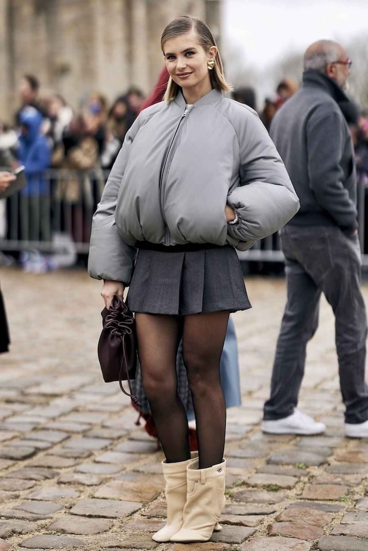 画像: パッファー素材はミニマルに着こなす