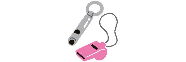 救助を呼ぶこともできて一石二鳥 笛