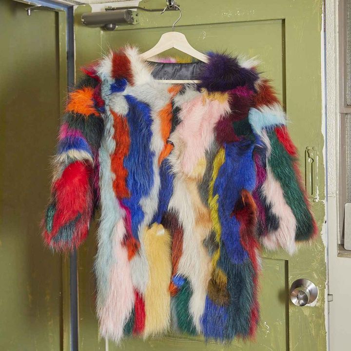 画像: ラビットファーコート¥129,800