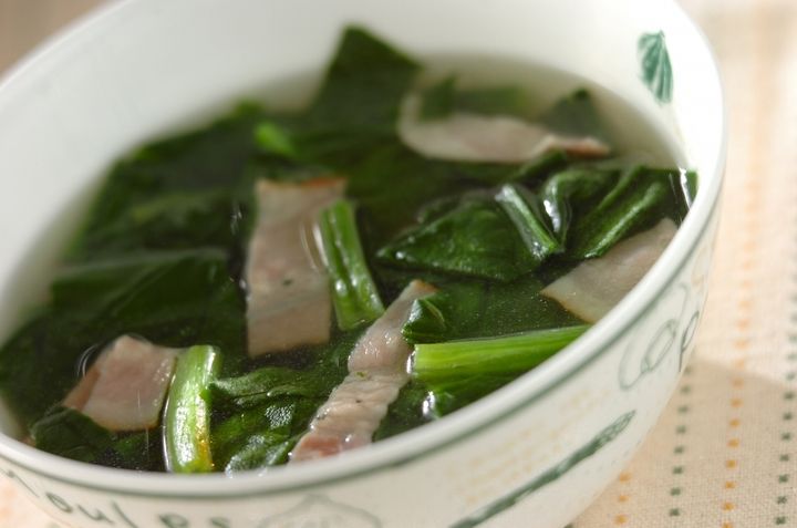 ホウレン草のジンジャースープ