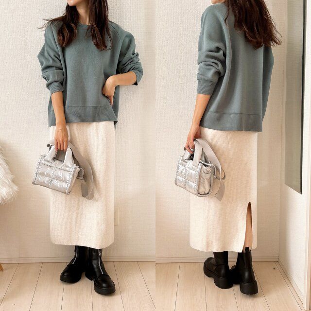 インしなくてもすっきりコーデに