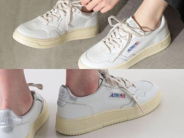 画像: 「AUTRY / MEDALIST LOW レザースニーカー」各￥33,000 出典：デミルクス ビームス