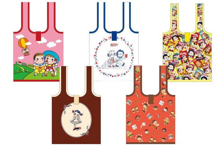 「ペコちゃんレトロエコバッグ」（ランダム全5種）715円