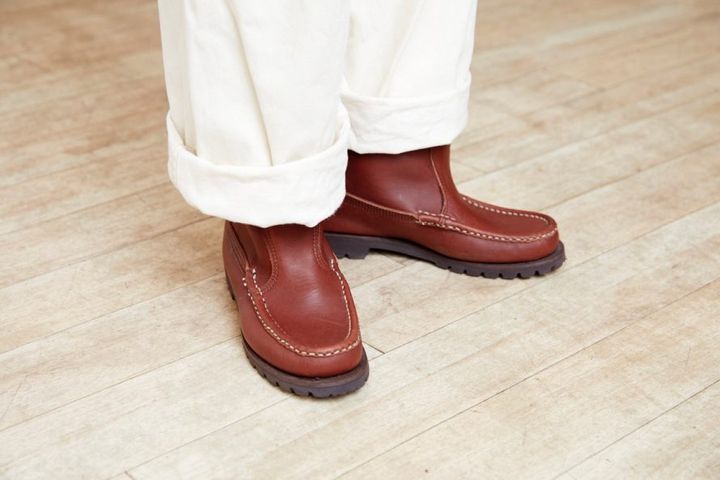 ラッセルモカシン　ノックアバウト　バックジップ　レアモデル RUSSELL MOCCASIN(ラッセルモカシン)】KNOCK-A-BOUT BOOT ノック