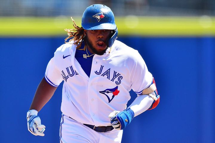 ブルージェイズのゲレーロJr.（C）Getty Images