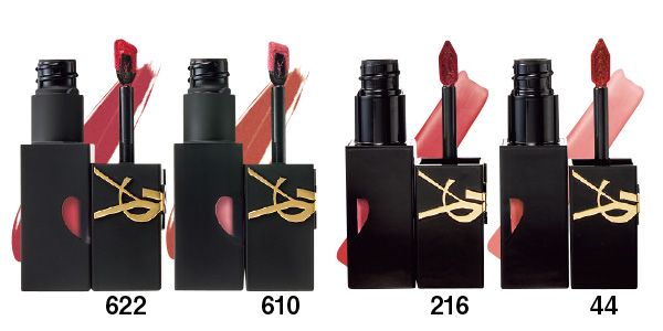 【左】YSL ザ インクス ヴィニルクリーム 【右】YSL ザ インクス ブラークリーム