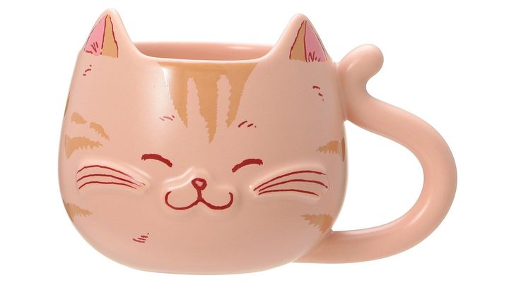 【オンラインストア限定】「バレンタイン2025 マグキャットフェイスベージュ」355ml 2850円