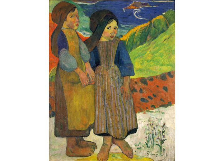 ポール・ゴーガン《海辺に立つブルターニュの少女たち》松方コレクション