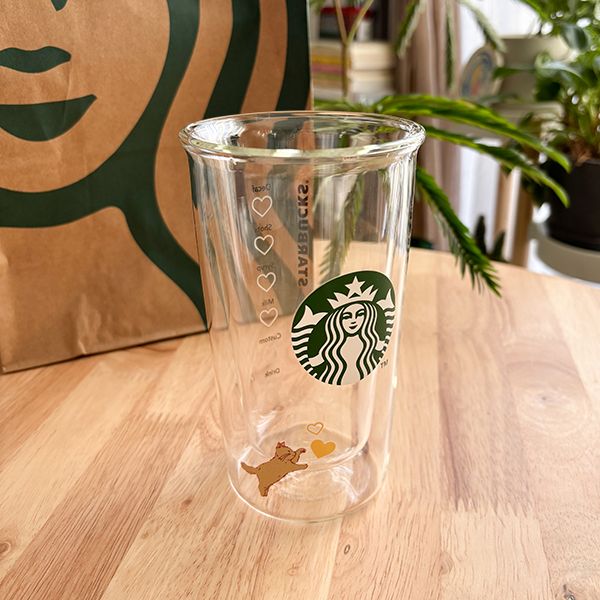 バレンタイン2023耐熱ダブルウォールグラス355ml 1/17発売｜STARBUCKS バレンタイン 2023 耐熱ダブルウォール