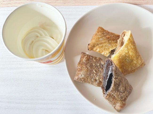 「生チョコクリームパイ」と「ホワイトチョコミルクティーパイ」