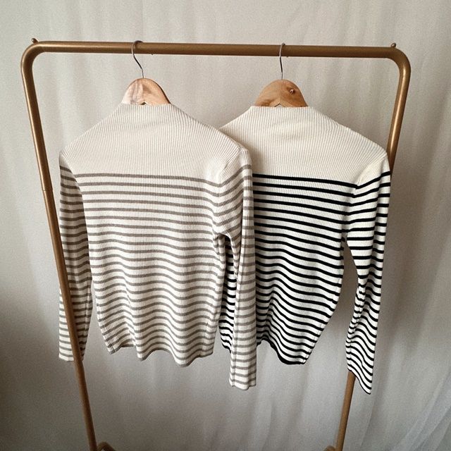 しまむら福袋解体品「ボーダーニットプルオーバー」