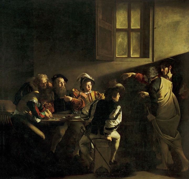 ミケランジェロ・メリージ・ダ・カラヴァッジョ作「聖マタイの召命」